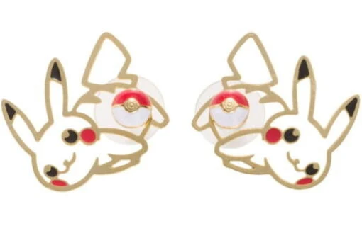 Pikachu With Pokeball Earring (Piercing) Pokemon Center Original Pokemon Accessory -TRAINERHUB Sales PKMJP PIKACHUBALL