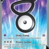 Unown V (Full Art) 176/195 Ultra Rare Silver Tempest Pokemon Card Single