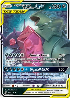 POKEMON Mega Sableye & Tyranitar GX (126/236) Unified Minds