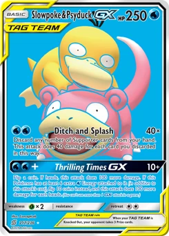 POKEMON Slowpoke & Psyduck GX FULL ART (217/236) Unified Minds