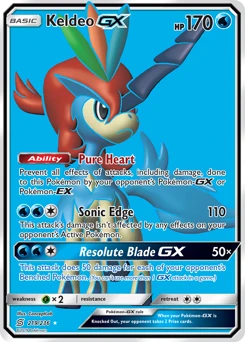 POKEMON Keldeo GX FULL ART (219/236) Unified Minds