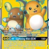 POKEMON Raichu & Alolan Raichu GX FULL ART (220/236) Unified Minds -TRAINERHUB Sales UM 220