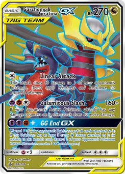 POKEMON Garchomp & Giratina GX FULL ART (228/236) Unified Minds