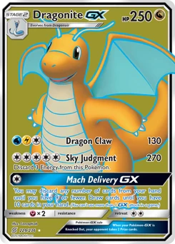 POKEMON Dragonite GX FULL ART (229/236) Unified Minds