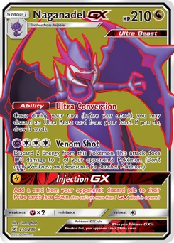 POKEMON Naganadel GX FULL ART (230/236) Unified Minds