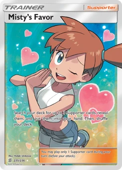 POKEMON Misty's Favor Favour FULL ART (235/236) Unified Minds