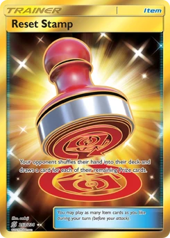 POKEMON Reset Stamp SECRET HYPER RARE (253/236) Unified Minds
